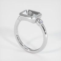 Platinum 950 Three Stone Ring Setting Video