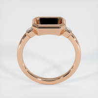 14K Rose Gold Three Stone Ring Setting Image