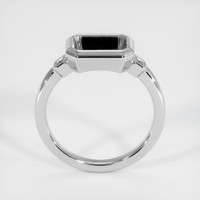 14K White Gold Three Stone Ring Setting Image