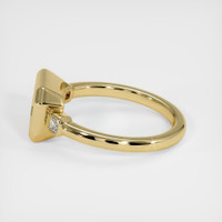 10K Yellow Gold Three Stone Ring Setting Image