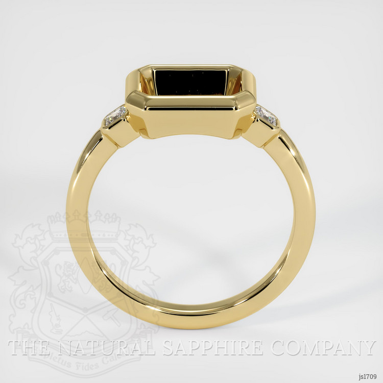 10K Yellow Gold Three Stone Ring Setting