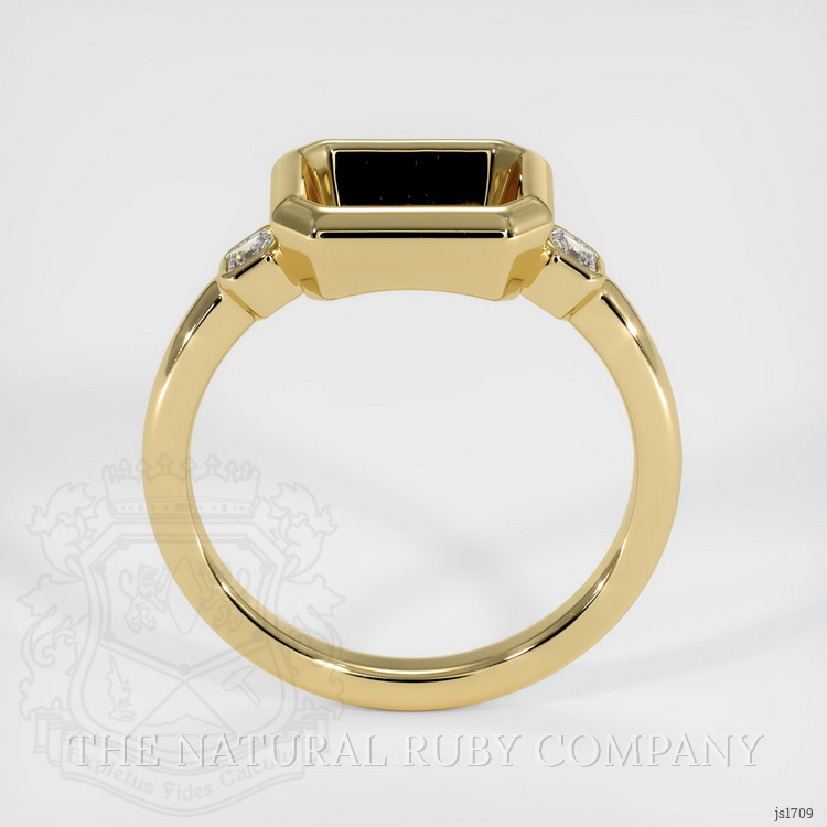 14K Yellow Gold Three Stone Ring Setting