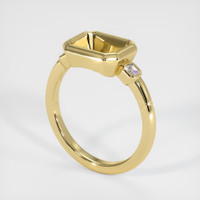 18K Yellow Gold Three Stone Ring Setting Video