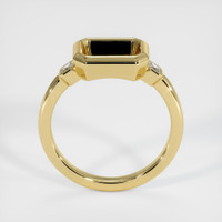 18K Yellow Gold Three Stone Ring Setting Image