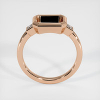 18K Rose Gold Three Stone Ring Setting Image