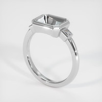 14K White Gold Three Stone Ring Setting Video