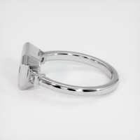 14K White Gold Three Stone Ring Setting Image