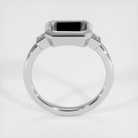 14K White Gold Three Stone Ring Setting Image