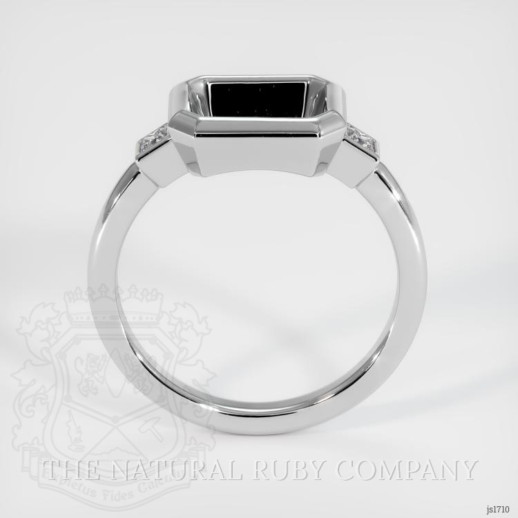 14K White Gold Three Stone Ring Setting