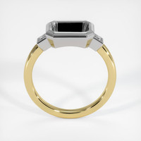 18K White & Yellow Three Stone Ring Setting Image