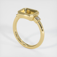 10K Yellow Gold Three Stone Ring Setting Video