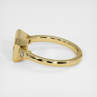 10K Yellow Gold Three Stone Ring Setting Image
