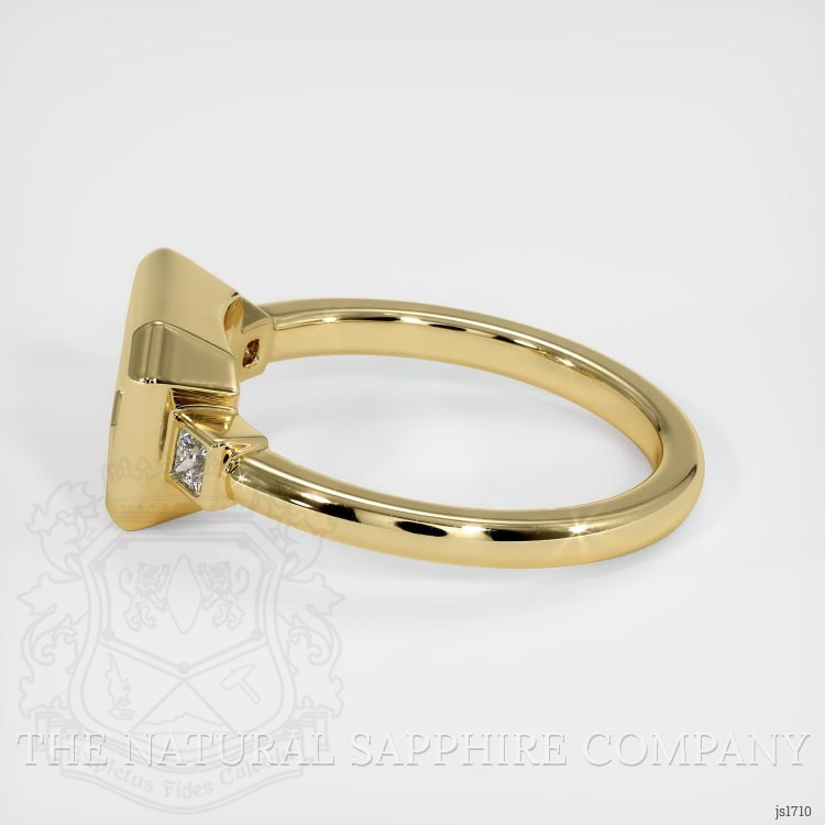 10K Yellow Gold Three Stone Ring Setting