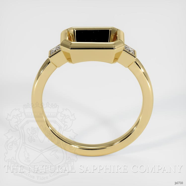 10K Yellow Gold Three Stone Ring Setting