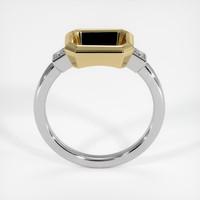 14K Yellow & White Three Stone Ring Setting Image