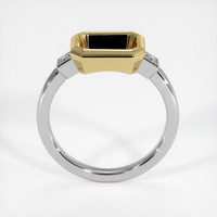 18K Yellow & White Three Stone Ring Setting Image