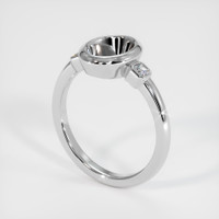 Platinum 950 Three Stone Ring Setting Video