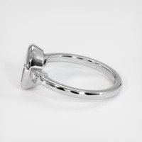10K White Gold Three Stone Ring Setting Image