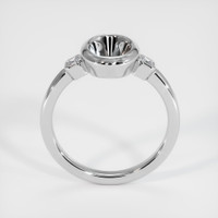18K White Gold Three Stone Ring Setting Image