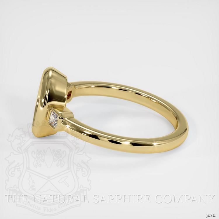 10K Yellow Gold Three Stone Ring Setting