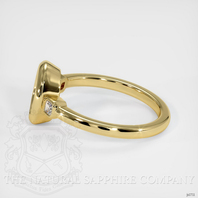 18K Yellow Gold Three Stone Ring Setting
