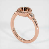 14K Rose Gold Three Stone Ring Setting Video