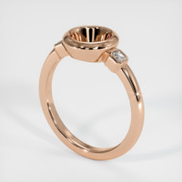 18K Rose Gold Three Stone Ring Setting Video