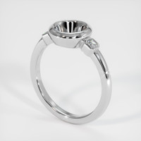 14K White Gold Three Stone Ring Setting Video