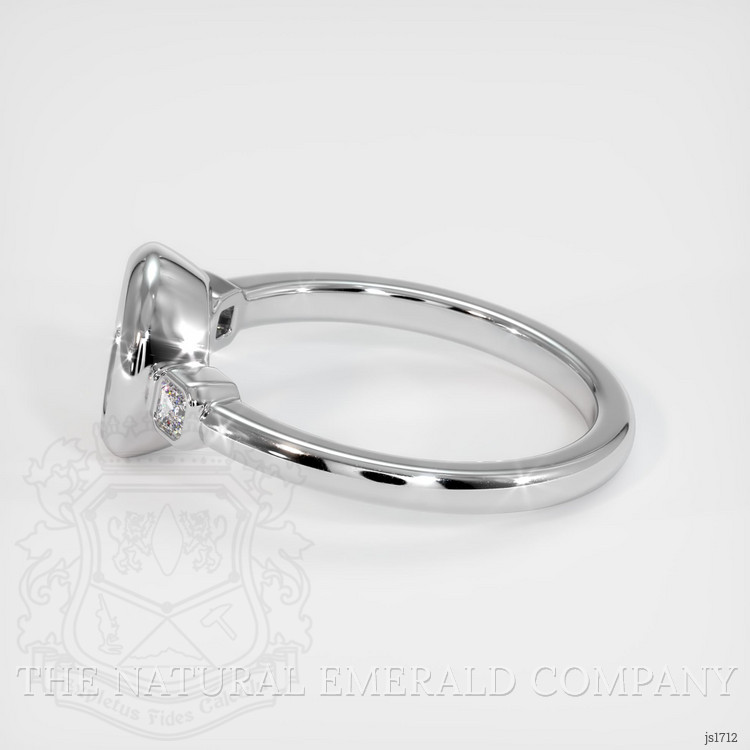 18K White Gold Three Stone Ring Setting