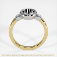 14K White & Yellow Three Stone Ring Setting Image