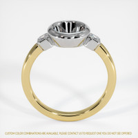 18K White & Yellow Three Stone Ring Setting Image