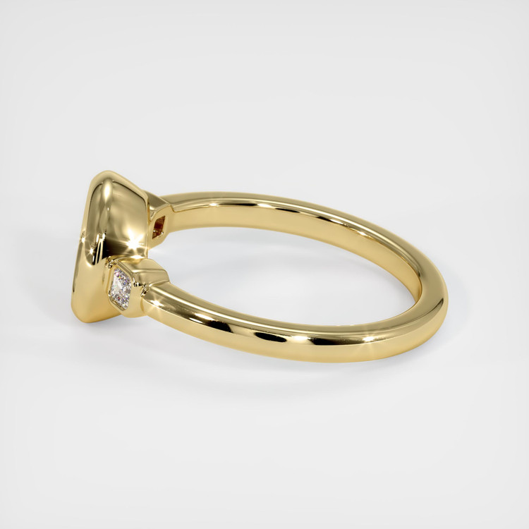 10K Yellow Gold Three Stone Ring Setting