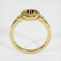 18K Yellow Gold Three Stone Ring Setting Image