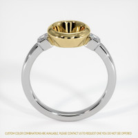 14K Yellow & White Three Stone Ring Setting Image