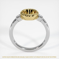 18K Yellow & White Three Stone Ring Setting Image