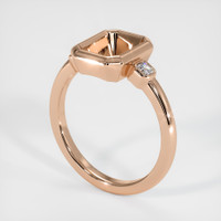 18K Rose Gold Three Stone Ring Setting Video
