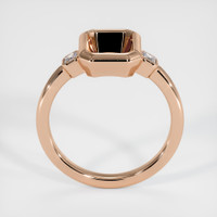 18K Rose Gold Three Stone Ring Setting Image