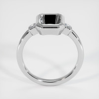 18K White Gold Three Stone Ring Setting Image