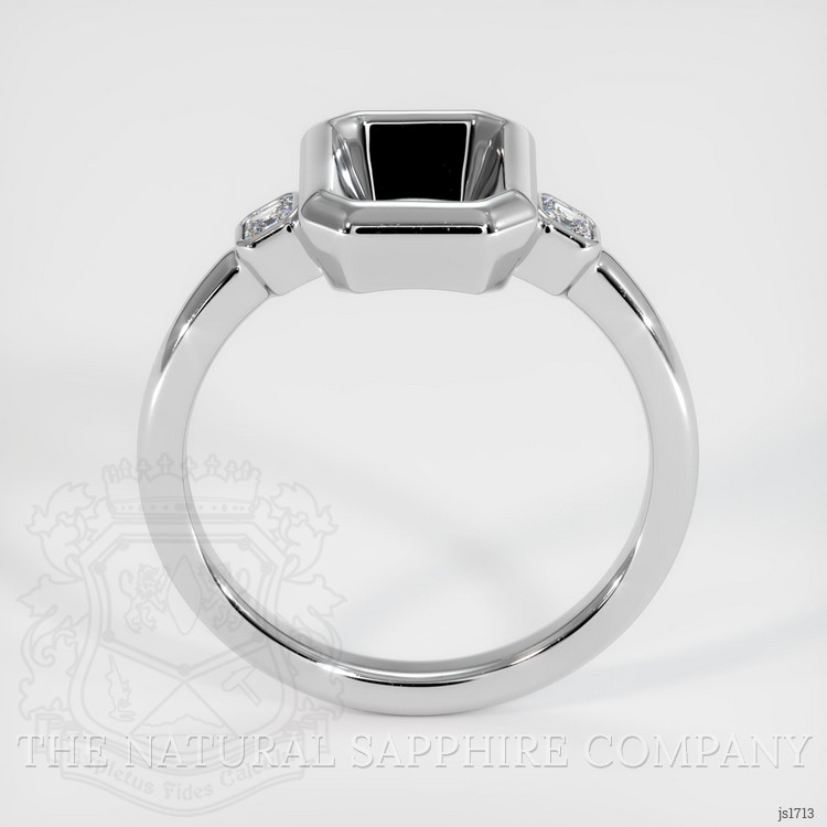 18K White Gold Three Stone Ring Setting