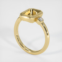 10K Yellow Gold Three Stone Ring Setting Video