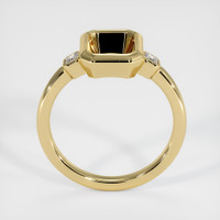 10K Yellow Gold Three Stone Ring Setting Image