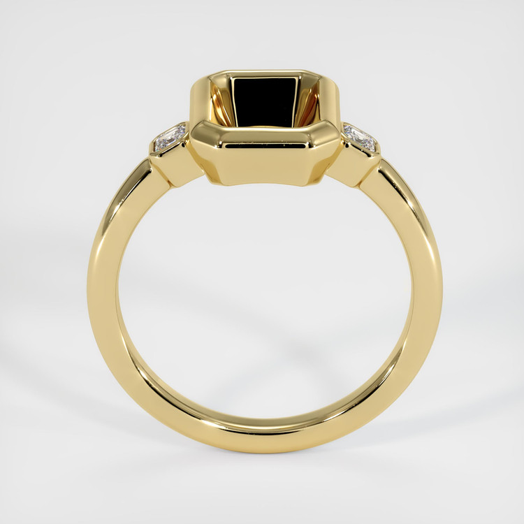 10K Yellow Gold Three Stone Ring Setting