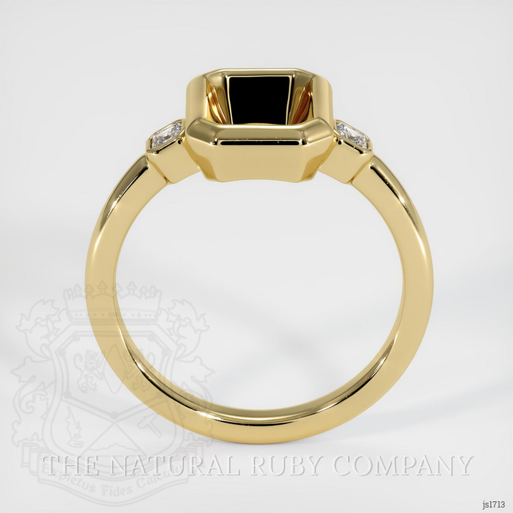 14K Yellow Gold Three Stone Ring Setting