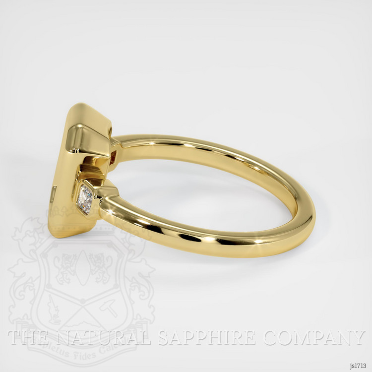 18K Yellow Gold Three Stone Ring Setting
