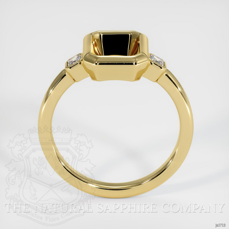 18K Yellow Gold Three Stone Ring Setting