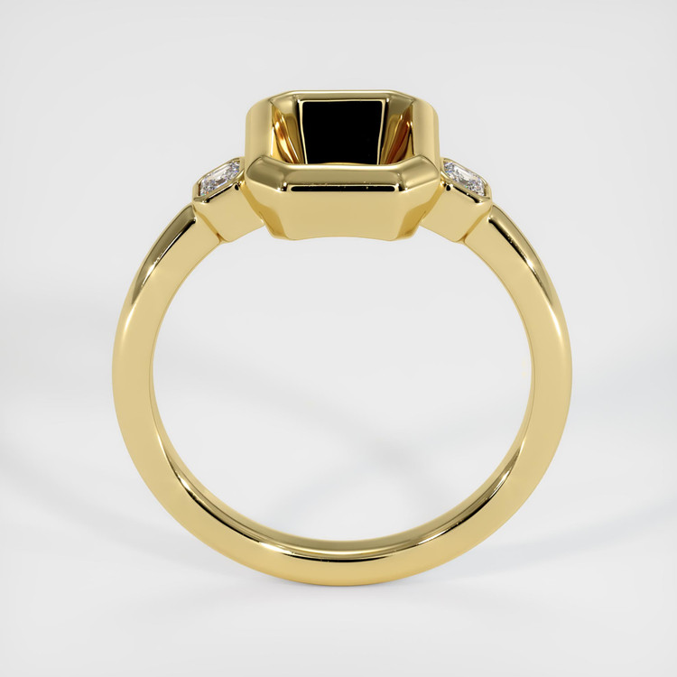 18K Yellow Gold Three Stone Ring Setting