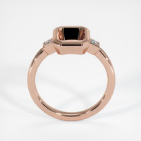 14K Rose Gold Three Stone Ring Setting Image