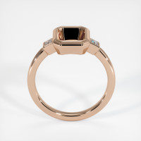 18K Rose Gold Three Stone Ring Setting Image