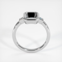 18K White Gold Three Stone Ring Setting Image