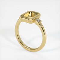 10K Yellow Gold Three Stone Ring Setting Video